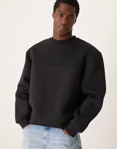 Oversized <b>Thick</b> 500/400gsm Boxy Blank Hooded Hoodie Mens 100% Cotton Scubae Hoodies Heavyweight Cropped Top Pullover Sweatshirts - Product Image 1