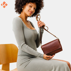 กระเป๋าหนังผู้หญิงวินเทจแบบมีซิปปิดดีไซน์ตามสั่งดีไซน์2024คุณภาพสูง - Product Image 2