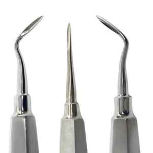 Medicab Instruments Pinces dentaires en acier inoxydable 3 pièces Ensemble d'ascenseurs de racines Instruments chirurgicaux certifiés CE de haute qualité - Product Image 4