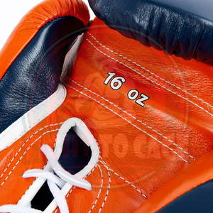 Gants de boxe de compétition haut de gamme en cuir, nouvelle collection, tendance, avec logo personnalisé, à lacets, conception OEM, pour la gym et le sparring. - Product Image 4