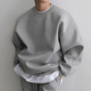 Sweat-shirt pour homme surdimensionné de qualité supérieure personnalisé OEM pour l'hiver, best-seller, sweat-shirt à col rond en polaire surdimensionné pas cher - Product Image 5