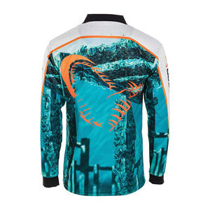 Polos de pesca sublimados personalizados de alta calidad, poliéster de secado rápido, transpirable e impermeable con protección UPF 50 - Product Image 2