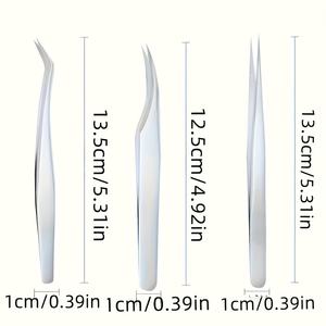 ที่หนีบขนตาปลอมสแตนเลสสำหรับการต่อขนตา - Product Image 4