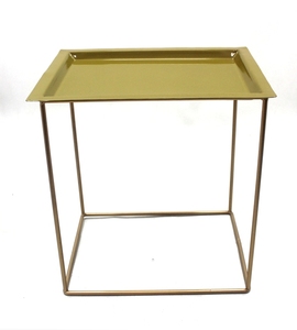 Table de salon RECT personnalisée à la main, table d'appoint en métal et fer pour chambre à coucher. - Product Image 3