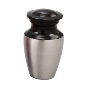 Urnes funéraires en laiton de haute qualité avec étain et urnes funéraires en métal fini de couleur noire pour cendres humaines - Product Image 1