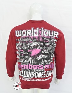 เสื้อกีฬาคอกลมผ้าฟลีซขนาดใหญ่สำหรับผู้ชายเสื้อพิมพ์ลายสกรีนโลโก้ออกแบบได้ตามต้องการ - Product Image 2