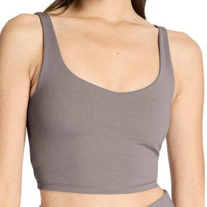 Soutien-gorge de sport extensible léger sans coutures pour femme grande taille, maintien élevé, bretelles réglables, dos en maille, devant en maille - Product Image 1