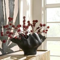 Kerajinan Logam Pot bunga dekoratif Harga murah grosir Pot bunga tanaman buatan hitam Organizer vas Modern ruang tamu