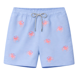 Shorts de Baño Azul Claro para Hombre, Secado Rápido, Tela Suave, Cintura Elástica - Product Image 1