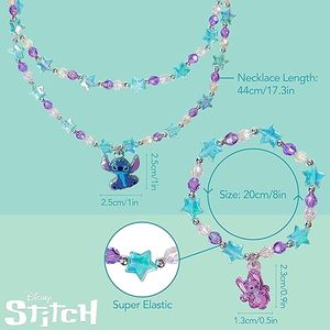 Juego de Joyería de Moda de 3 Piezas Lilo & Stitch Personalizable OEM/ODM, Precio Directo de Fábrica, Caja de Joyería de Juguete, Collar de Cuentas - Product Image 2