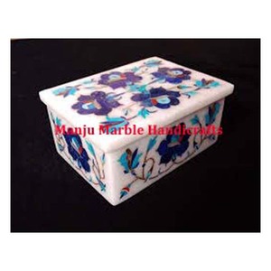 Nouvellement production belle boîte d'incrustation de marbre de produit artisanal assorti avec l'utilisation de nacre pour l'article de cadeau de stockage de bijoux - Product Image 4