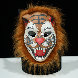 Maschera di Carnevale Dettagliata in EVA a Forma di Tigre Indossabile per Decorazioni di Halloween, Traspirante, Personalizzabile, Design Integrale per Adulti - Product Image 2