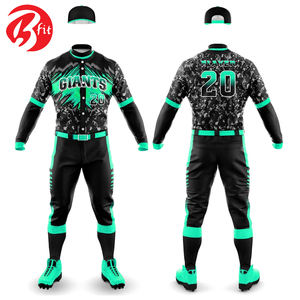 ชุดเบสบอลระบายอากาศได้ดีสำหรับผู้ชายดีไซน์ใหม่ล่าสุดเครื่องแบบเบสบอลสีสันสดใส - Product Image 4