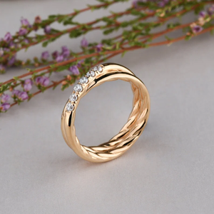 Anillo de Boda Elegante con Diamante Moissanita, Anillos Delicados para Cualquier Ocasión - Product Image 4