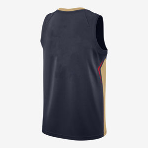 Camiseta de baloncesto personalizada para hombre, camiseta sin mangas de bola para estudiantes universitarios, con palabra impresa y número, venta al por mayor - Product Image 4