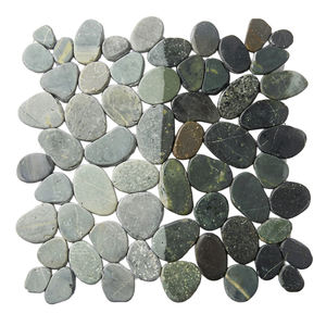 Carreaux en zéolite noir foncé en tranches, modèle MS001, origine Indonésie - Product Image 1