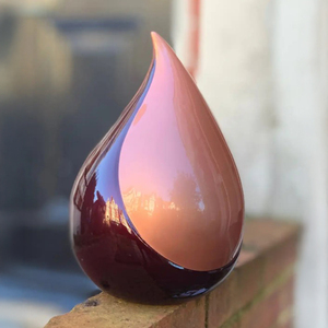 AYAANS-Urna de cremación de lágrima negra elegante hecha a mano en aluminio con acabado de esmalte brillante, perfecta para almacenamiento de cenizas - Product Image 5