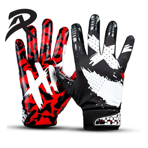 High Quality 7v7 Silicon Gloves Premium Grip American Football Gloves Durable Anti <b>Slip</b> For Training Matches And Outdoor Use - Product Image 1