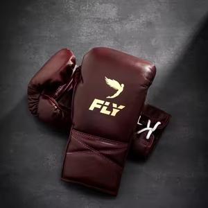 Gants de boxe professionnels 12OZ 14OZ 16OZ Entraînement personnalisé en cuir PU imperméable Poignées MMA Kick Boxing - Product Image 3