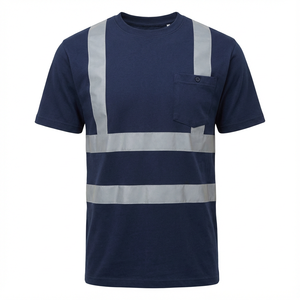 Camisa de Trabajo de Seguridad Reflectante de Alta Calidad para Hombre, Camisa de Trabajo Transpirable de Manga Corta de Alta Calidad, Camisa de Seguridad - Product Image 4