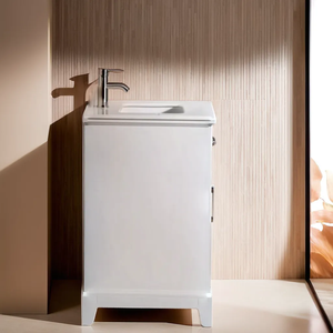 Hardwood 30 Inch Modern Luxury Wall-mounted <b>Vanity</b> <b>Mirror</b> Set Fashional <b>Vanity</b> Cabinet Single Sink <b>Mirror</b> Bathroom <b>Vanity</b> Hotel - Product Image 5