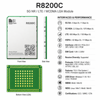 Módulo SIMCOM R8200C 5G NR LTE WCDMA LGA R15 NSA SA Sub-6G Inalámbrico para Gateway Industrial CPE
