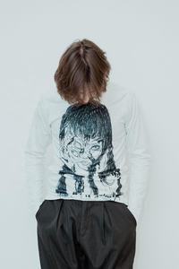 เสื้อยืดพิมพ์ลายกราฟิกแบบกำหนดเอง แขนยาวทรงหลวม เสื้อยืดโอเวอร์ไซส์แขนยาวสำหรับผู้ชาย เสื้อยืดผู้ชาย - Product Image 5