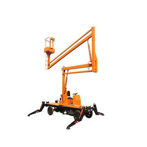 360 Spin 8-20m 250kg Brazo telescópico Elevador de pluma articulada Diesel eléctrico Recolector de cerezas hidráulico para uso remolcable Elevador de pluma - Product Image 1