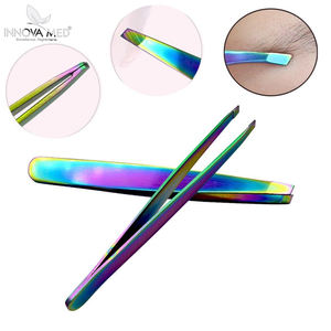INNOVAMED-Pinzas de acero inoxidable para depilación de cejas, herramientas de belleza para maquillaje facial - Product Image 2