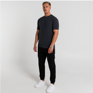 Camiseta Deportiva de Algodón 100% para Hombre, Estilo Casual, Diseño Liso, 220 Gramos, Compresión, Ropa de Gimnasio, Serigrafía, Ajuste Ceñido - Product Image 2