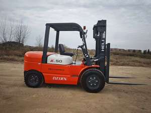 รถยก HELI 5 ตัน 2 ตอน พร้อมอุปกรณ์เลื่อนด้านข้าง ยกสูง 5 เมตร สภาพดี เครื่องยนต์ Wechai รถยกจีน สภาพดี - Product Image 4