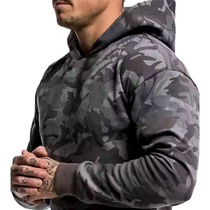 Sudadera 100% de algodón con estampado DTF personalizado para hombre, Sudadera con capucha de lana de manga larga de gimnasio para ropa de invierno, ropa de calle, atuendo de moda - Product Image 5