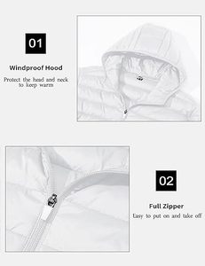 Veste matelassée rembourrée pour hommes Sangle de marque réfléchissante personnalisée Poignets réglables thermoscellés Quilting Platinum Grey - Product Image 3