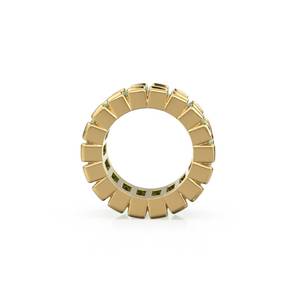 14K สีทองแท้สีเขียวมรกต solatire band 14K สีทองทึบมรกตไม่เหมือนใครมรกต - Product Image 5