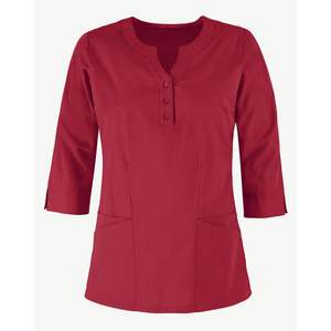 Conjunto de Uniforme Médico Ligero y Duradero de Dos Piezas para Mujer, Blusa de Cuello Redondo y Pantalones, Uniforme de Trabajo para Doctoras, Enfermeras y Veterinarias, Conjunto de Uniforme Personalizado - Product Image 3