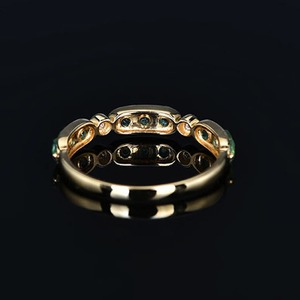 Emerald Cut 925 Sterling Silver or Gold Plated Emerald Engagement Handmade <b>Ring</b> for Women <b>Indian</b> Weddings Wholesale Fine Jewelry - Product Image 3