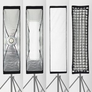AMBITFUL Softbox Honeycomb con Montura Bowens, Apto para Flashes de Estudio, Paquete de 2, 22x90 cm, 30x120 cm, 35x160 cm - Product Image 2