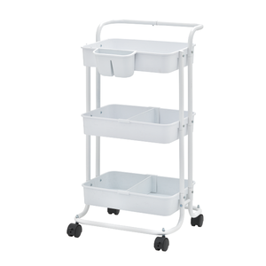 รถเข็นเครื่องมือโลหะสี่ล้อแข็งแรง พร้อมที่เก็บของ มีบริการ OEM - Product Image 6