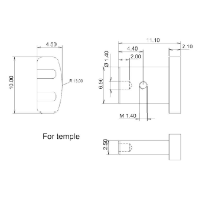 Bisagra flexible de acetato para inyección de impresión 3D para piezas de marco de anteojos de madera - Product Image 2