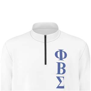 Phi Beta Sigma Zip Quarter Sweatshirt - Product Image 5