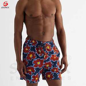 High Quality Custom Logo Beach Shorts Sublimation Printed <b>Men</b> Beach Shorts Swim <b>Trunks</b> for Wholesale - Product Image 6