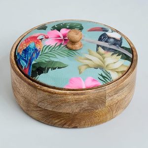 Boîte à chapati en bois légère pour la cuisine quotidienne et le service facile à la table, boîte à roti en bois décorative pour la table à manger - Product Image 2