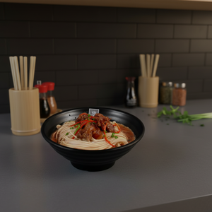 Holesale personalizado 9 pulgadas negro melamina grande apanese ramen <span class=keywords><strong>Noodle</strong></span> <span class=keywords><strong>Bowl</strong></span> - Product Image 3