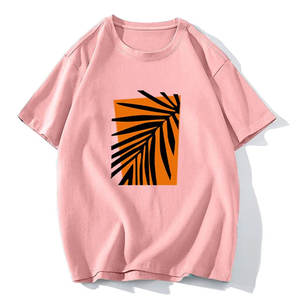 Venta al por mayor de camisetas de las mujeres de moda casual de verano de manga corta blanco de algodón Spandex camisetas - Product Image 4