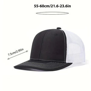 Gorra de camionero con parte trasera de malla de seis paneles, gorra transpirable de estilo Unisex con opción de impresión de logotipo para promociones, deportes y estilo callejero - Product Image 5