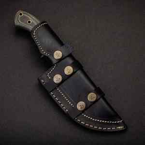 ปลอกหนังที่จับติดตามทำจากเหล็กดามัสกัสทำด้วยมือปรับแต่งได้ตามต้องการ - Product Image 1