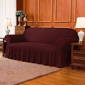 Housse de canapé matelassée de couleur unie en gros housse de canapé imperméable avec couverture de thérapie électrique à domicile en coton tissé - Product Image 2