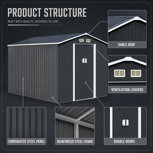 <span class=keywords><strong>Garage</strong></span> extérieur moderne préfabriqué <span class=keywords><strong>en</strong></span> acier galvanisé, abri à <span class=keywords><strong>double</strong></span> porte, bâtiment de stockage métallique, entrepôt, maison conteneur, villa - Product Image 4