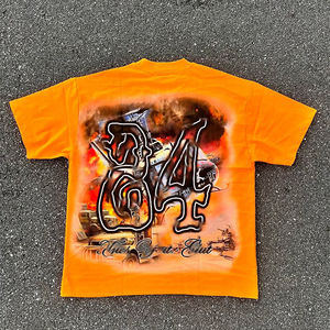 Vente en gros de sweat-shirt personnalisé Streetwear sérigraphie DTG t-shirt surdimensionné en coton t-shirt Boxy lourd - Product Image 5