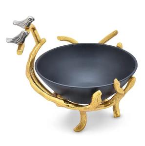 Frutero de aluminio pulido de último diseño con soporte de metal de asta para decoración de mesa de comedor y ocasiones de fiesta - Product Image 6